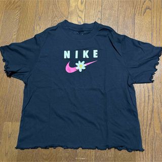 NIKE ナイキ　半袖Tシャツ　フリル　お花　可愛い　ロゴT 150 キッズ