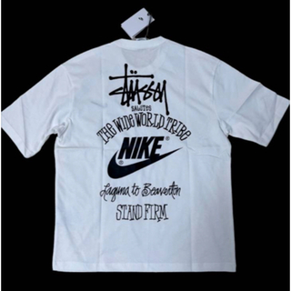 ナイキ(NIKE)のNike  Stussy コラボ　 XL ホワイト (Tシャツ/カットソー(半袖/袖なし))
