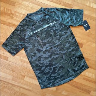 アンダーアーマー(UNDER ARMOUR)のUNDER ARMOR HEATGEAR カモ柄 Tシャツ カーキ SM(Tシャツ/カットソー(半袖/袖なし))