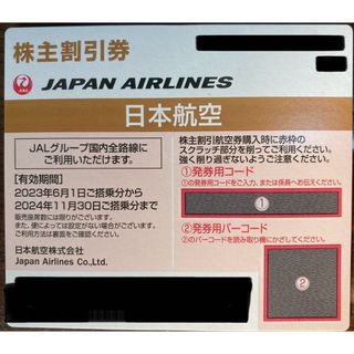 ジャル(ニホンコウクウ)(JAL(日本航空))の【匿名配送】JAL 日本航空 の株主優待券 1枚(その他)