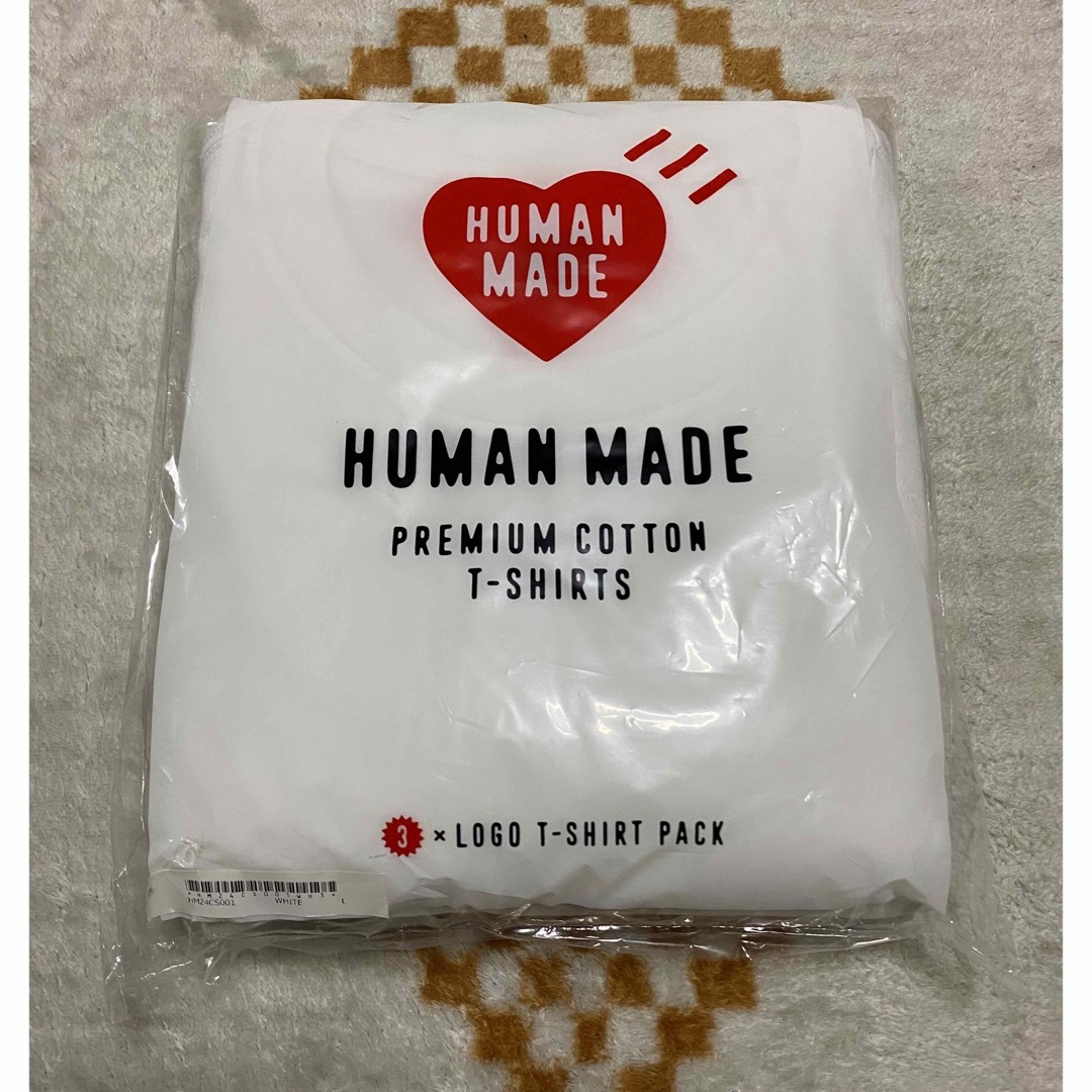 HUMAN MADE(ヒューマンメイド)のHuman Made パックTシャツ Lサイズ ホワイト メンズのトップス(Tシャツ/カットソー(半袖/袖なし))の商品写真