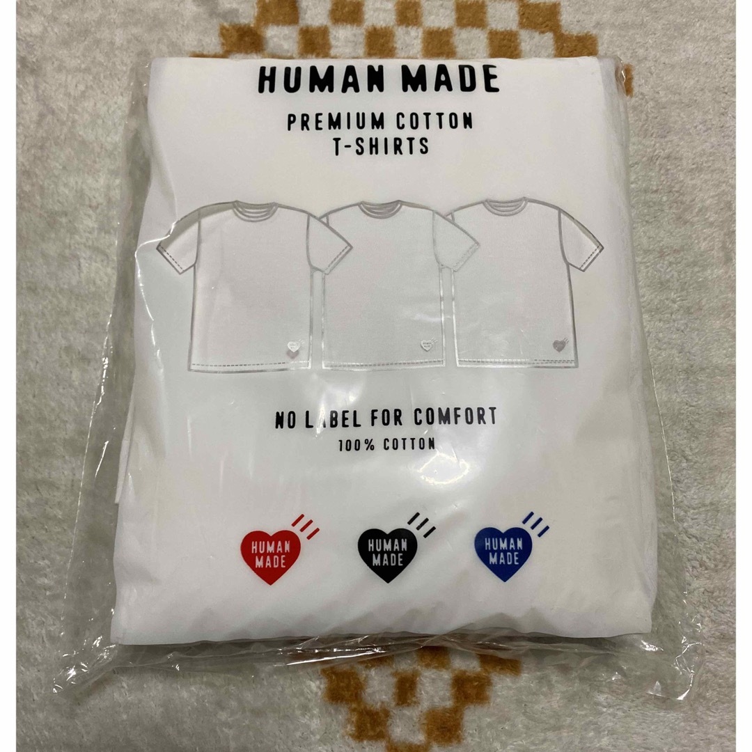 HUMAN MADE(ヒューマンメイド)のHuman Made パックTシャツ Lサイズ ホワイト メンズのトップス(Tシャツ/カットソー(半袖/袖なし))の商品写真