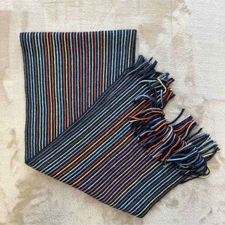 美品 スカーフ マフラー scarf muffler ストール 春コーデ(マフラー)