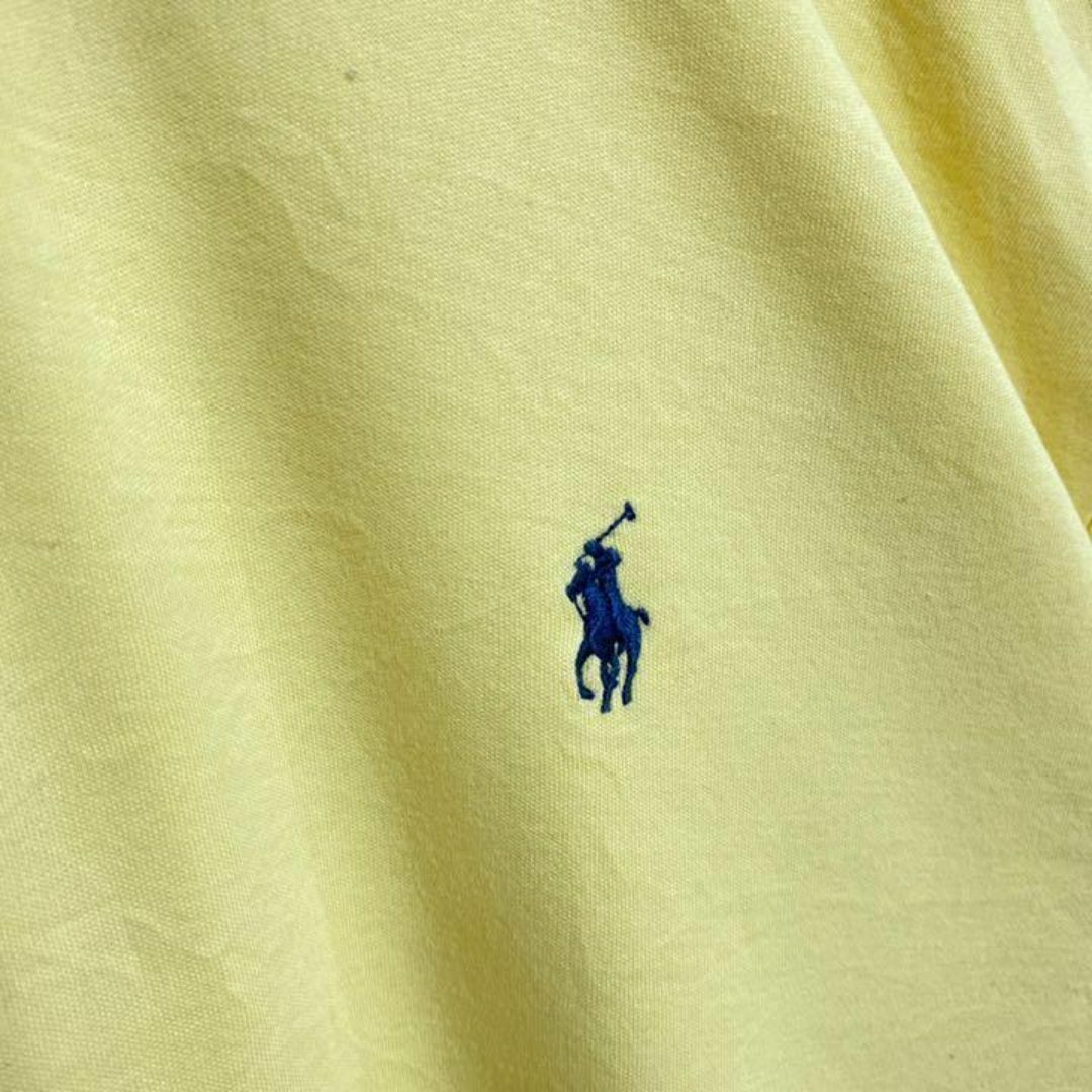 POLO RALPH LAUREN(ポロラルフローレン)のラルフローレン イエロー USA古着 90s 半袖 ポロシャツ 薄手 メンズ 黄 メンズのトップス(ポロシャツ)の商品写真