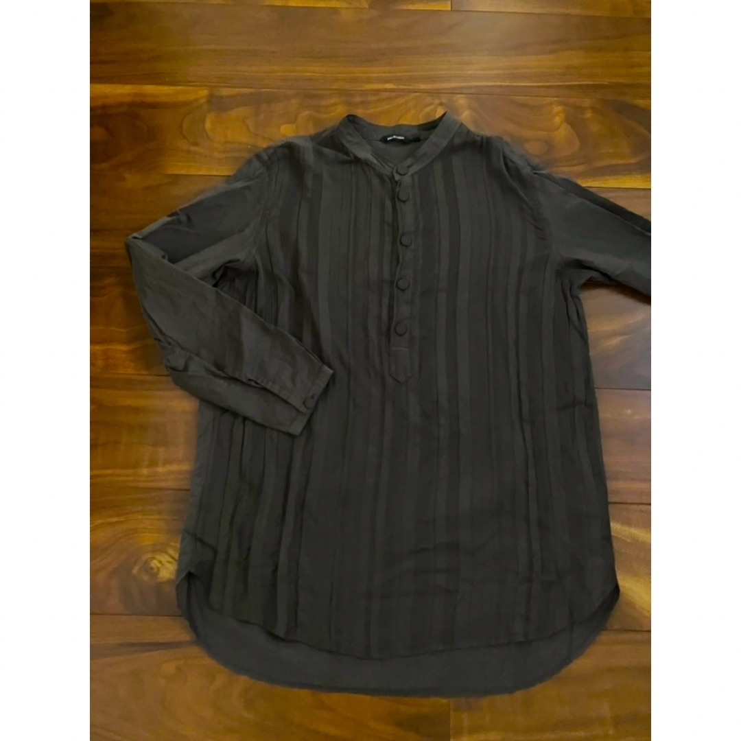 ●pas de calais パドカレ●スタンドカラーのプルシャツ レディースのトップス(シャツ/ブラウス(長袖/七分))の商品写真