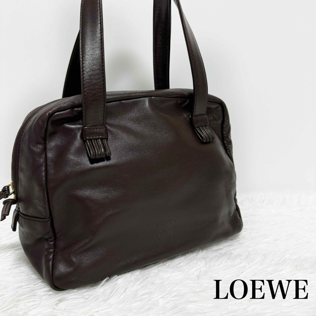 LOEWE(ロエベ)の美品✨LOEWE ロエベ　アナグラム　ハンドバッグ　ナッパレザー レディースのバッグ(ハンドバッグ)の商品写真