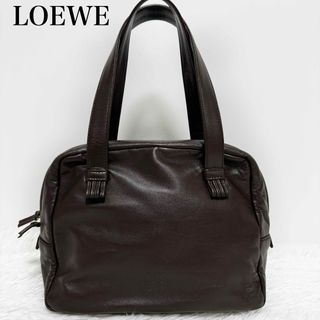 ロエベ(LOEWE)の美品✨LOEWE ロエベ　アナグラム　ハンドバッグ　ナッパレザー(ハンドバッグ)