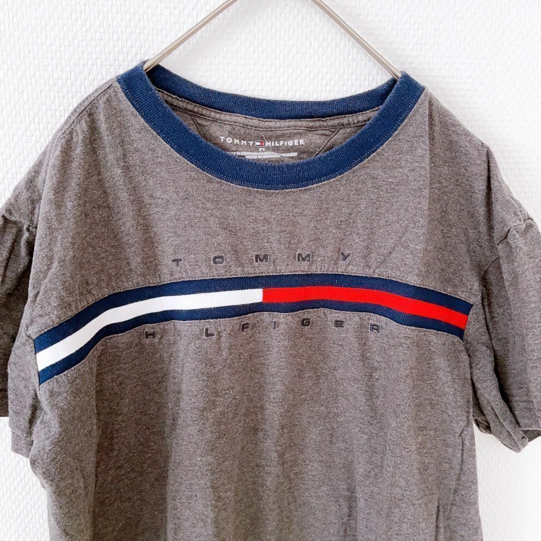 TOMMY HILFIGER(トミーヒルフィガー)の【トミーヒルフィガー】ロゴTシャツ（M）半袖シャツ ユニセックス コットン100 メンズのトップス(Tシャツ/カットソー(半袖/袖なし))の商品写真