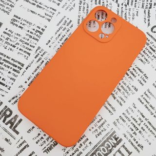 iPhone 13ProMax シリコンケース (04) オレンジ(iPhoneケース)