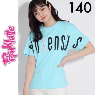 ピンクラテ(PINK-latte)の１回着☆ピンクラテビッグロゴ半袖Ｔシャツ140ジェニィラブトキシックALGY(Tシャツ/カットソー)