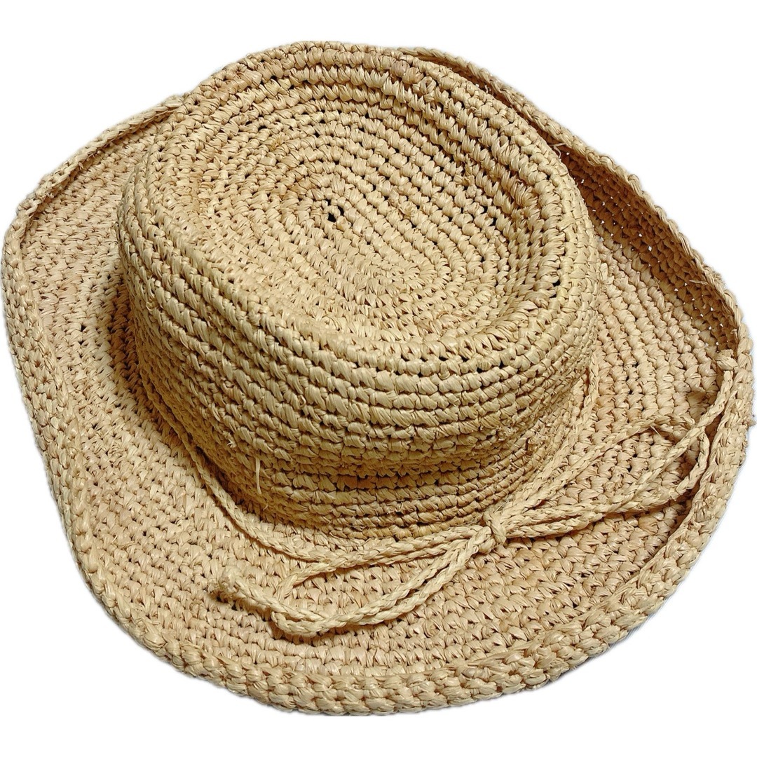 Scala studio　ストローハット　麦わら帽子　ベージュ　ユニセックス レディースの帽子(麦わら帽子/ストローハット)の商品写真