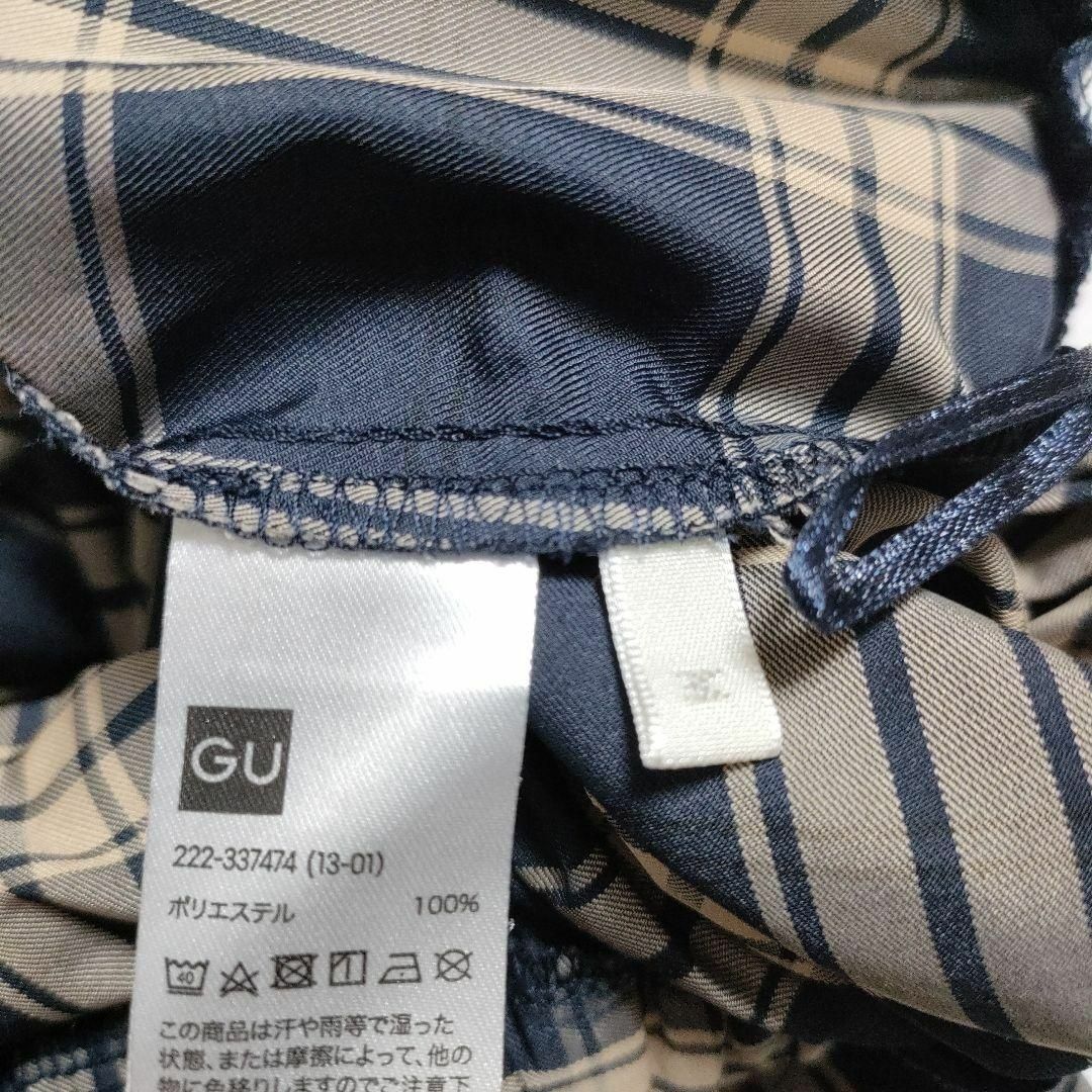 GU(ジーユー)のGU ジーユー (M)　タフタフレアミディスカート　チェック レディースのスカート(ひざ丈スカート)の商品写真