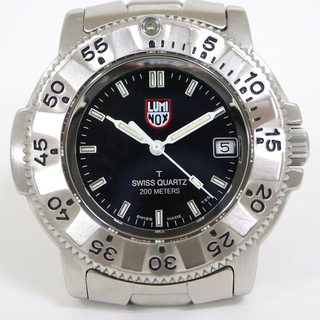 【LUMINOX】ルミノックス NAVY SEAL STEEL 3200SERIES 腕時計 SS クオーツ 黒文字 3202/kt10249kw
