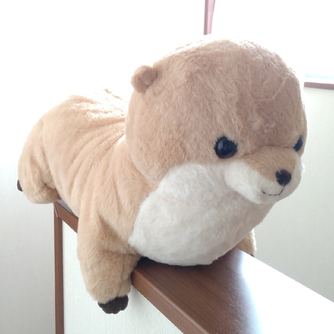 新品♪ くったり カワウソ BIG ぬいぐるみの通販 by るぅ☆'s 新品♪ くったり カワウソ BIG ぬいぐるみの通販 by るぅ☆'s