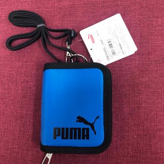 タグ付き　PUMA ２つ折りウォレット ブルー　PM242BL-2400