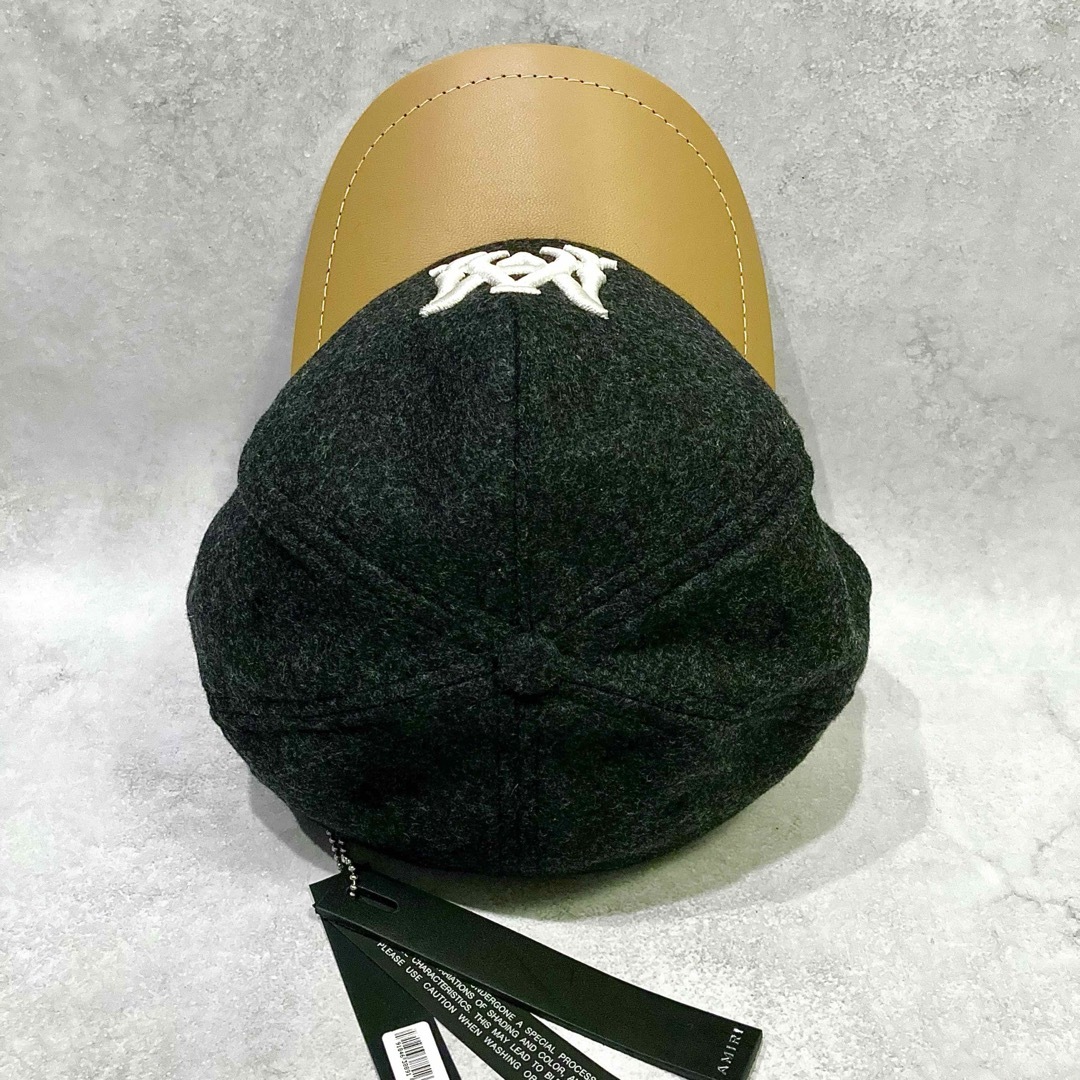 AMIRI(アミリ)の新品正規品 AMIRI WOOL/LEATHER MA HAT CAP キャップ メンズの帽子(キャップ)の商品写真