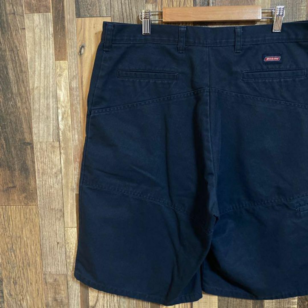 Dickies(ディッキーズ)のディッキーズ ワーク ハーフ パンツ ネイビー ロゴ ストリート 紺 USA古着 メンズのパンツ(ショートパンツ)の商品写真