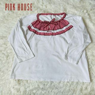 PINKHOUSE ピンクハウス　ギンガム　チェック　カットソー　リボン