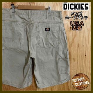 Dickies ペインター ショーツ ハーフ パンツ 古着 ベージュ メンズ 夏