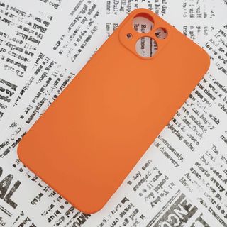 iPhone 13mini シリコンケース (04) オレンジ(iPhoneケース)