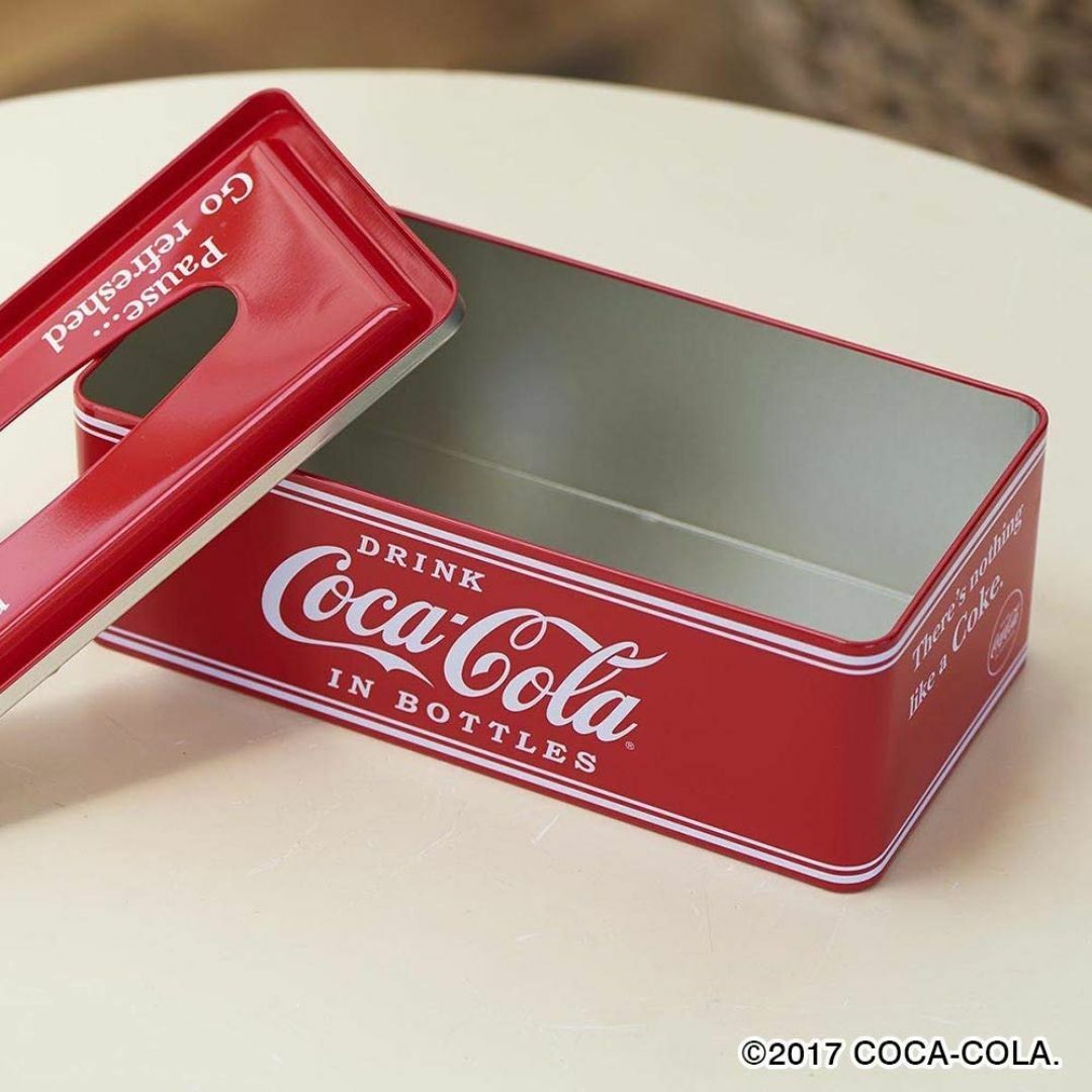 コカコーラ(Coca Cola) ティッシュケース・ホルダー 赤 9×26×13 インテリア/住まい/日用品のインテリア小物(ティッシュボックス)の商品写真