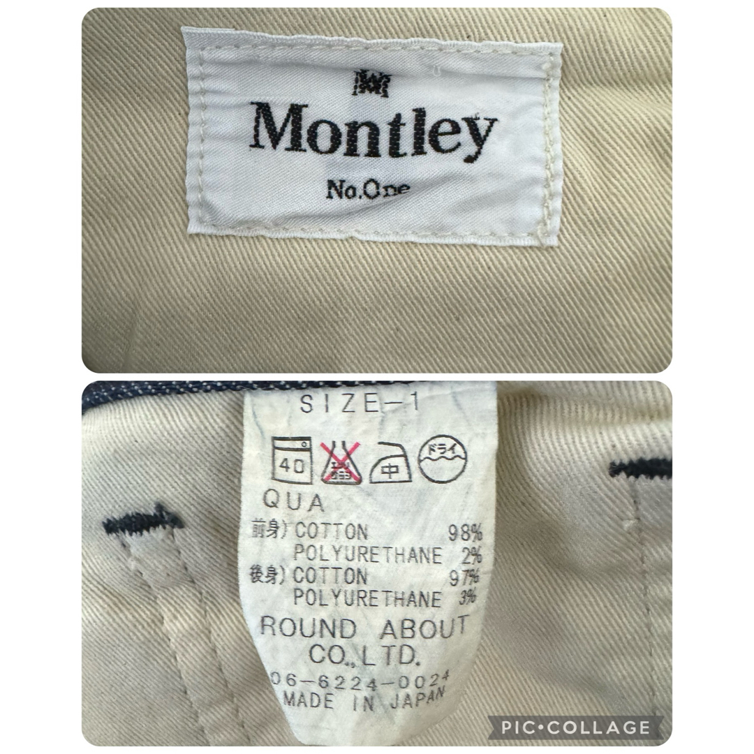 【美品】Montleyデニム×迷彩切り替えストレッチデニム！日本製！ メンズのパンツ(デニム/ジーンズ)の商品写真