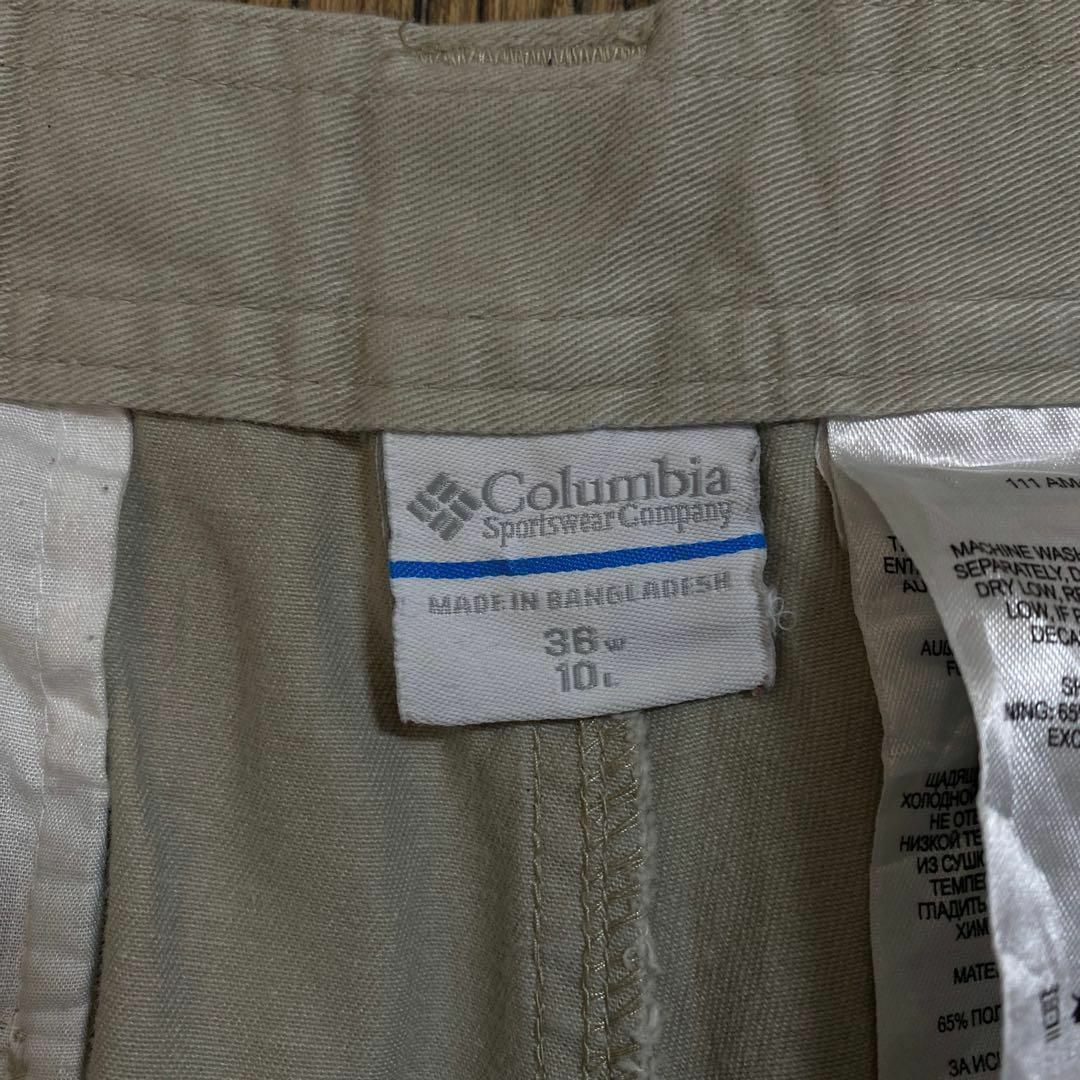 Columbia(コロンビア)のコロンビア メンズ ハーフ ベージュ 36 XL カーゴ パンツ USA古着 メンズのパンツ(ショートパンツ)の商品写真