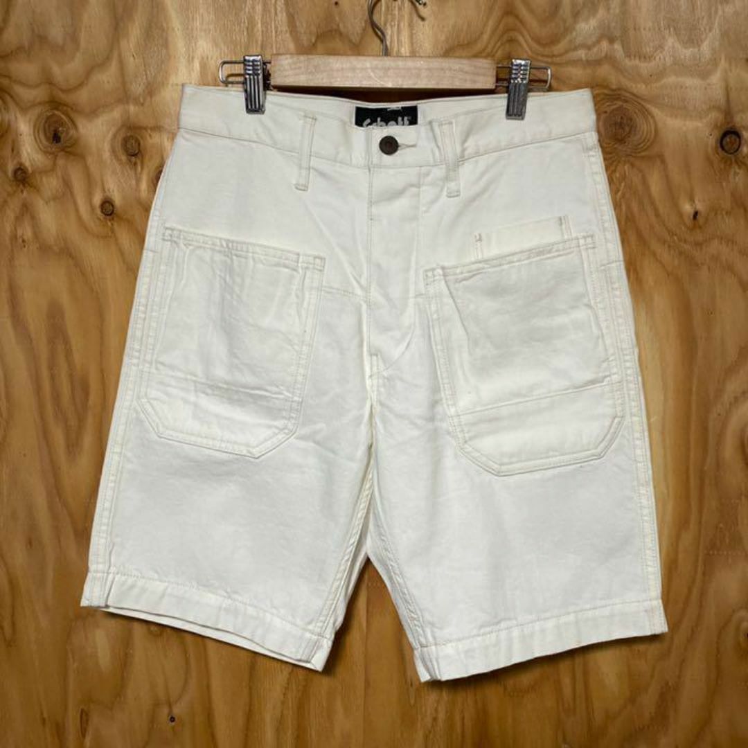 schott(ショット)のショット ホワイト ハーフ パンツ カジュアル USA古着 90s ポケット メンズのパンツ(ショートパンツ)の商品写真