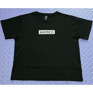 【新品未使用】 MARINESSボックスロゴTシャツ/ブラックLサイズ(Tシャツ(半袖/袖なし))