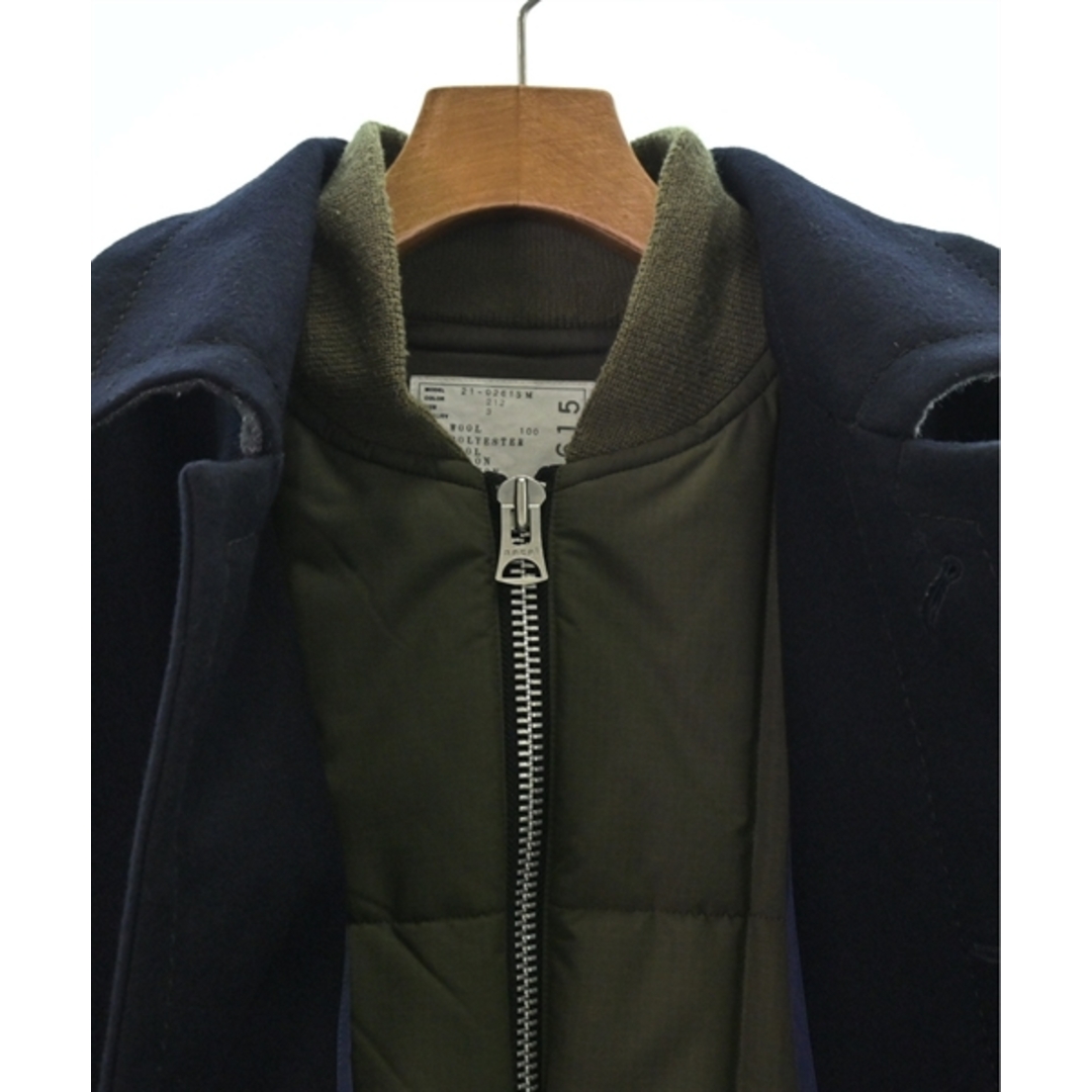 sacai(サカイ)のsacai サカイ コート 3(L位) 紺xカーキ 【古着】【中古】 メンズのジャケット/アウター(その他)の商品写真