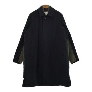 サカイ(sacai)のsacai サカイ コート 3(L位) 紺xカーキ 【古着】【中古】(その他)