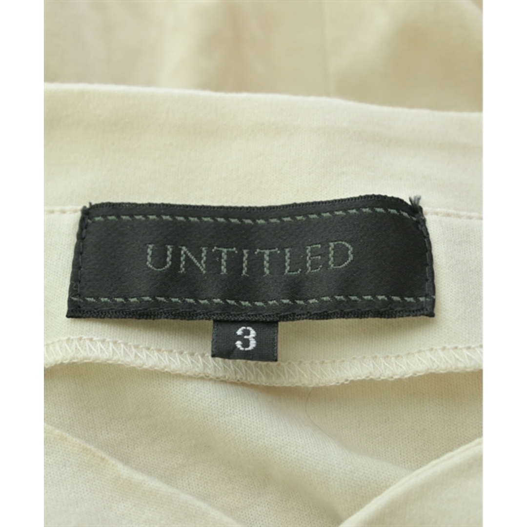 UNTITLED(アンタイトル)のUNTITLED アンタイトル ワンピース 3(L位) 白 【古着】【中古】 レディースのワンピース(ひざ丈ワンピース)の商品写真