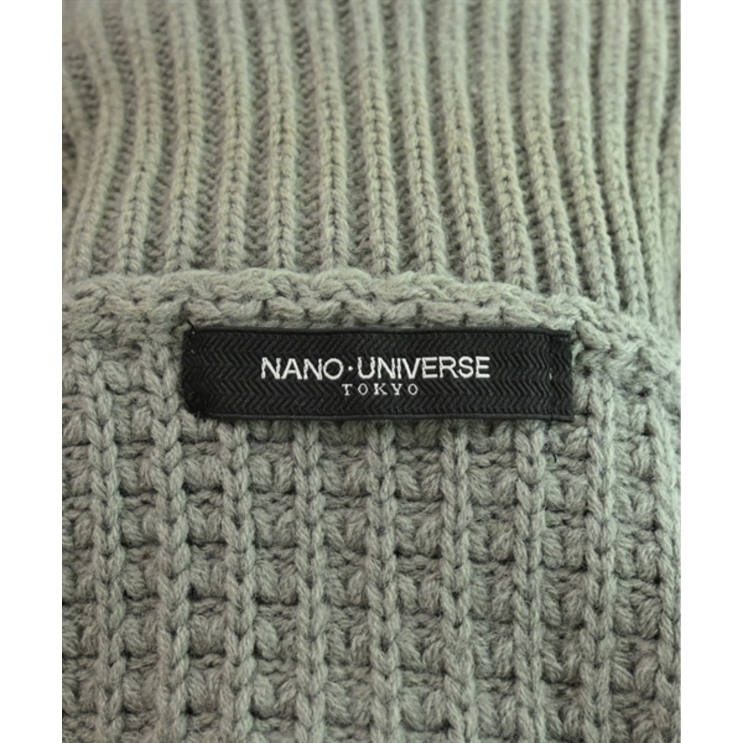 nano UNIVERSE ナノユニバース ニット・セーター L グレー 【古着】【中古】 メンズのトップス(ニット/セーター)の商品写真