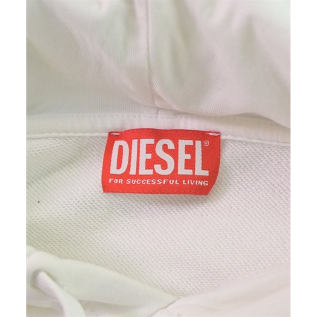 DIESEL(ディーゼル)のDIESEL ディーゼル パーカー S 白 【古着】【中古】 メンズのトップス(パーカー)の商品写真