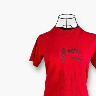 エイティーエイティーズ(88TEES)の88TEES 半袖Tシャツ　赤　レッド　プリント　猿　モンキー　ハワイ　キッズ(Tシャツ/カットソー)