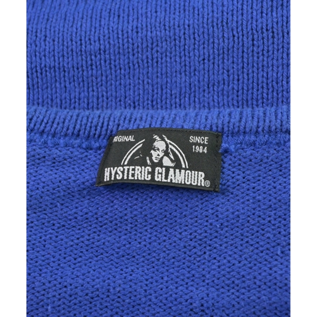 HYSTERIC GLAMOUR(ヒステリックグラマー)のHYSTERIC GLAMOUR ヒステリックグラマー ニット・セーター F 青 【古着】【中古】 メンズのトップス(ニット/セーター)の商品写真