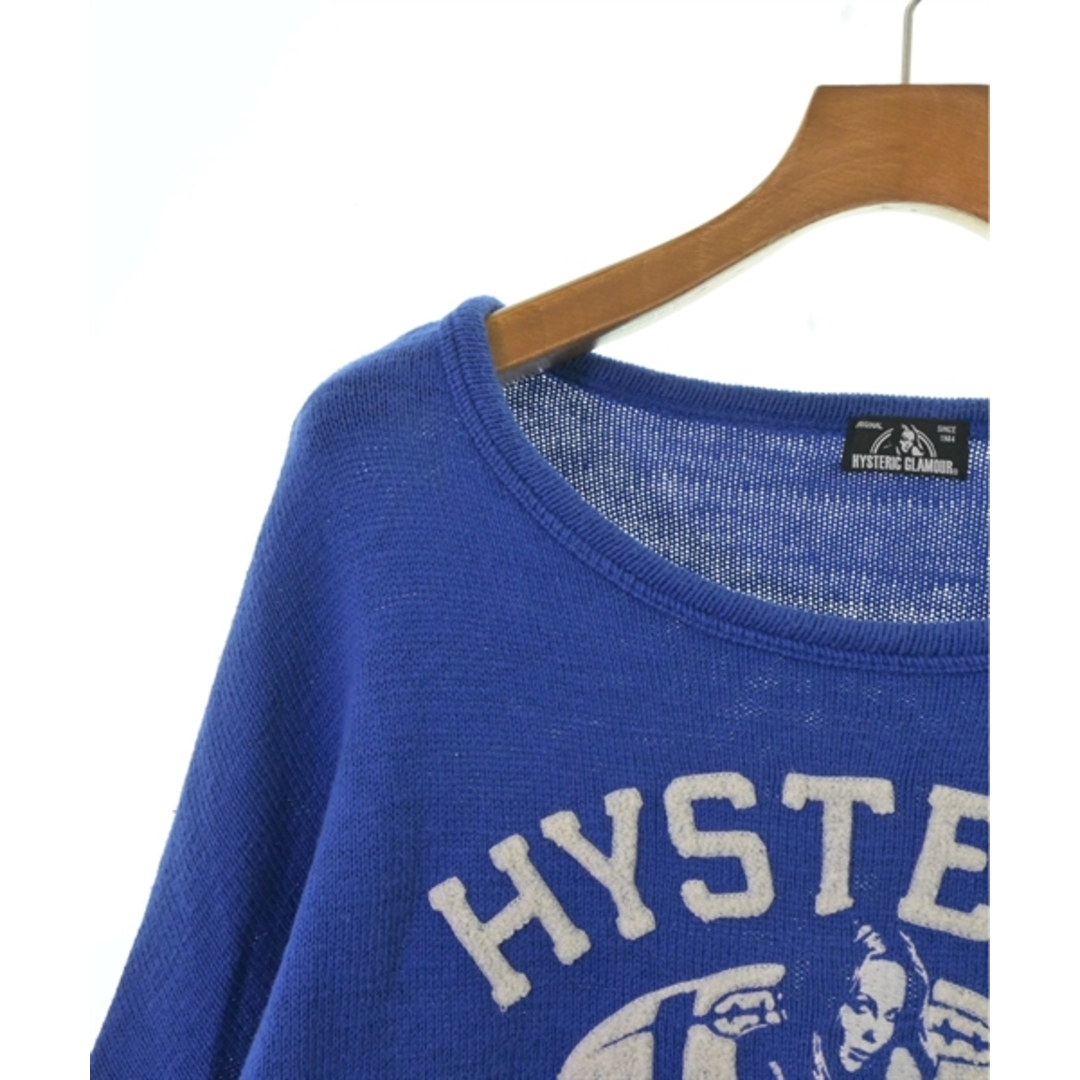 HYSTERIC GLAMOUR(ヒステリックグラマー)のHYSTERIC GLAMOUR ヒステリックグラマー ニット・セーター F 青 【古着】【中古】 メンズのトップス(ニット/セーター)の商品写真