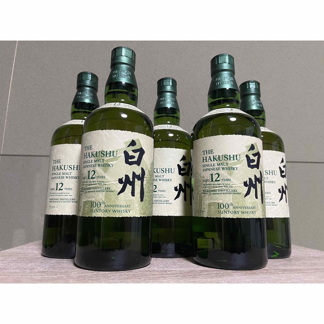 サントリー(サントリー)のサントリー　白州12年　5本SET 食品/飲料/酒の酒(ウイスキー)の商品写真