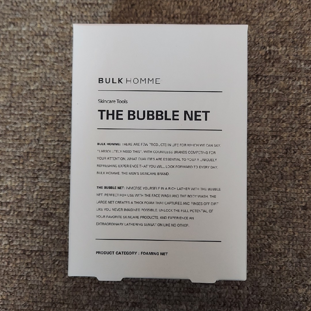 BULK HOMME(バルクオム)の【新品】BULK HOMME バルク オム THE BUBBLE NET コスメ/美容のスキンケア/基礎化粧品(洗顔ネット/泡立て小物)の商品写真