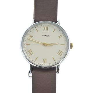 タイメックス(TIMEX)のTIMEX タイメックス 腕時計 - ベージュ系x茶 【古着】【中古】(その他)