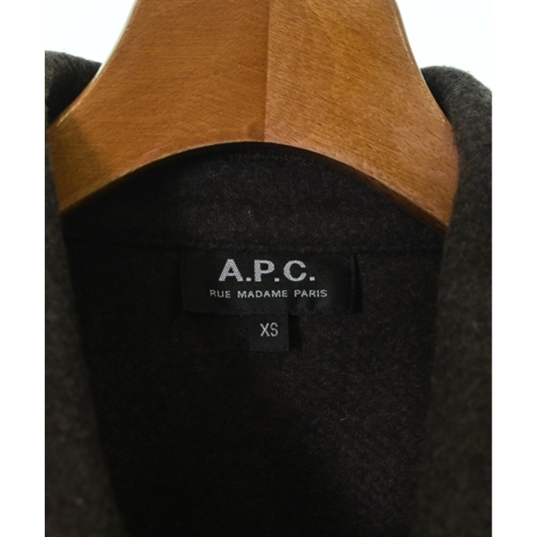 A.P.C. アーペーセー ブルゾン XS 茶xベージュxグレー(チェック) 【古着】【中古】 メンズのジャケット/アウター(その他)の商品写真