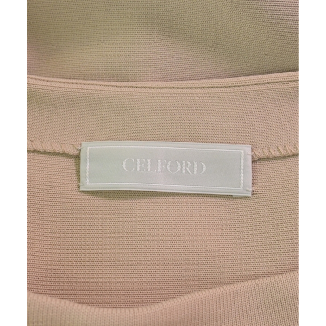 CELFORD(セルフォード)のCELFORD セルフォード ワンピース 38(M位) ベージュ 【古着】【中古】 レディースのワンピース(ひざ丈ワンピース)の商品写真