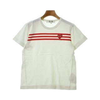 PLAY COMME des GARCONS Tシャツ・カットソー L 白 【古着】【中古】(カットソー(半袖/袖なし))