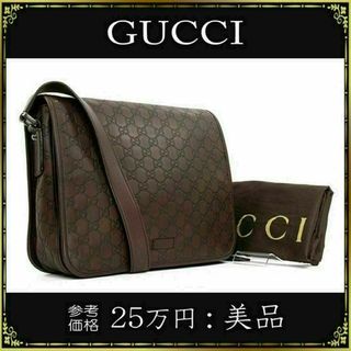 グッチ(Gucci)の【全額返金保証・送料無料】グッチのショルダーバッグ・正規品・美品・グッチシマ(ショルダーバッグ)