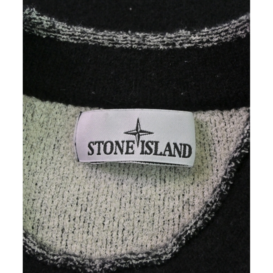 STONE ISLAND(ストーンアイランド)のSTONE ISLAND ストーンアイランド ニット・セーター L 黒 【古着】【中古】 メンズのトップス(ニット/セーター)の商品写真