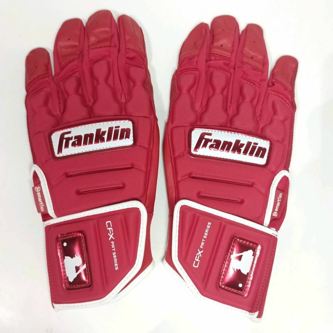 【未使用】Franklin フランクリン バッティンググローブ レッド 打者用 スポーツ/アウトドアの野球(その他)の商品写真