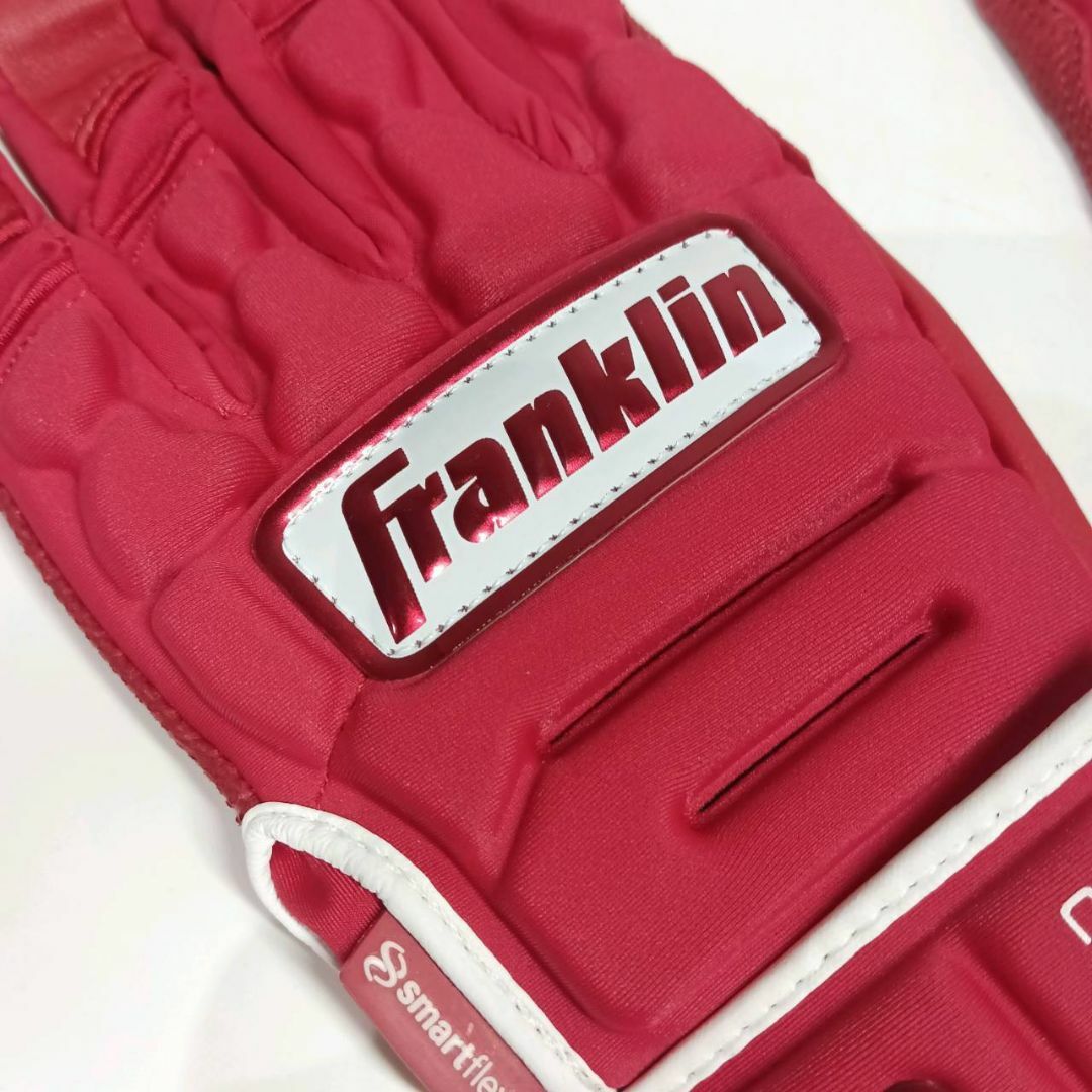 【未使用】Franklin フランクリン バッティンググローブ レッド 打者用 スポーツ/アウトドアの野球(その他)の商品写真