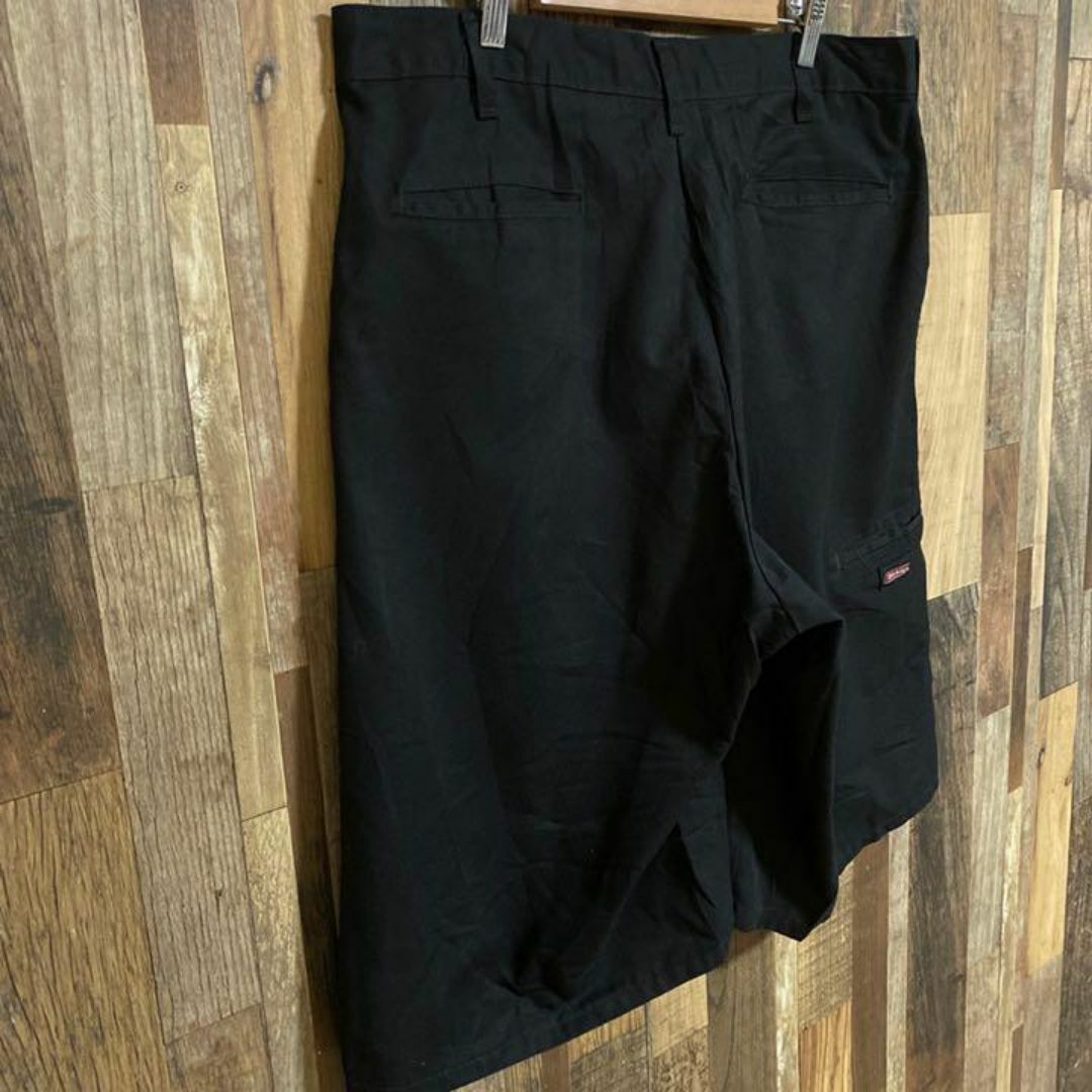 Dickies(ディッキーズ)のディッキーズ アメカジ ロゴ ワークパンツ ハーフパンツ USA古着 ブラック メンズのパンツ(ショートパンツ)の商品写真