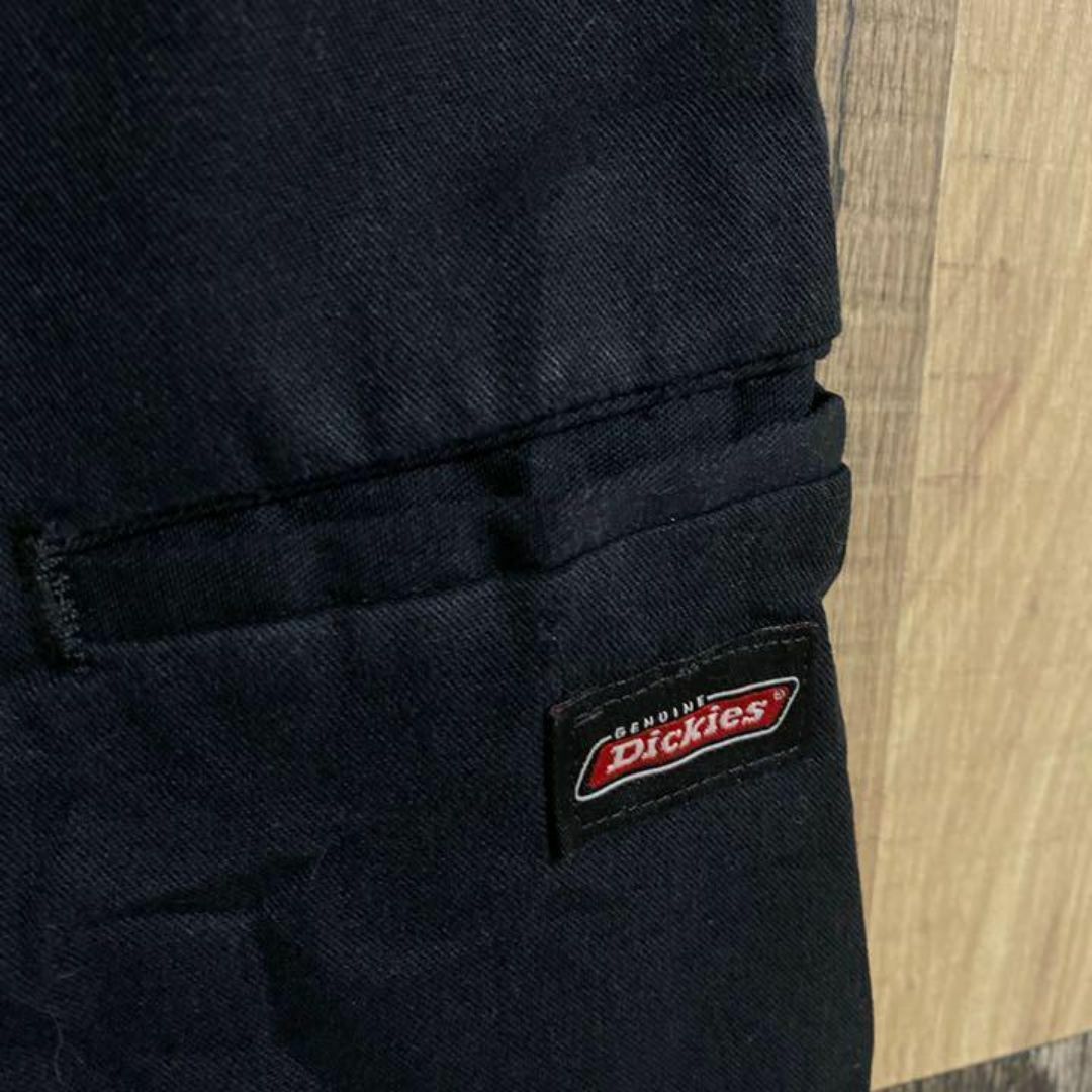 Dickies(ディッキーズ)のディッキーズ ワーク パンツ アメカジ ストリート ブラック ロゴ USA古着 メンズのパンツ(ショートパンツ)の商品写真