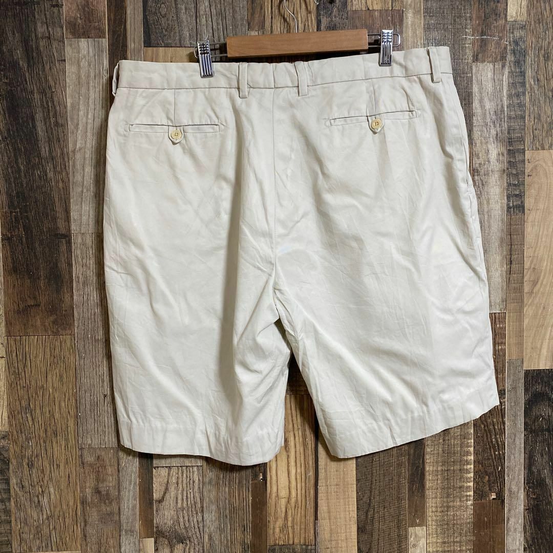 POLO RALPH LAUREN(ポロラルフローレン)のポロラルフローレン メンズ ハーフパンツ オフホワイト 2XL USA古着 メンズのパンツ(ショートパンツ)の商品写真